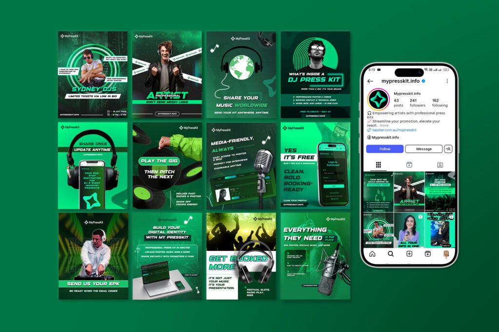 nexaur creatives portfolio social media posts by noor fatima