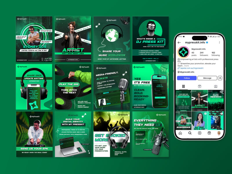 nexaur creatives portfolio social media posts by noor fatima
