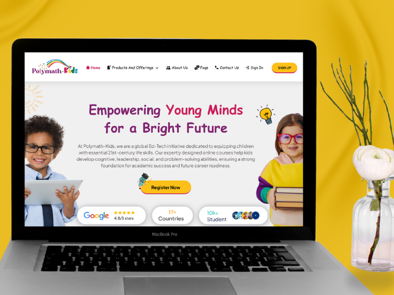 polymath kids ui design